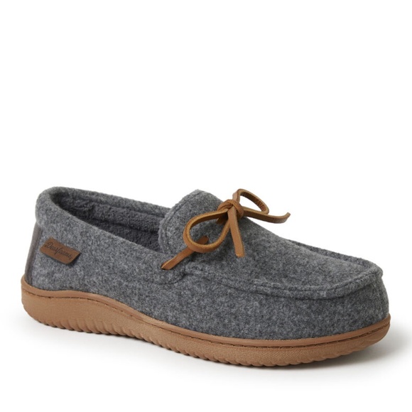 Women's Wilmington wool blend Energy return moccasin slippers gray medium - Picture 2 of 9